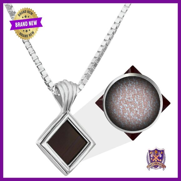 Sterling Silver Nano Bible Pendant Necklace 18